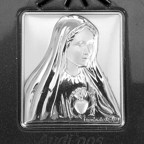 Digital Rosary with silver image grey version 4