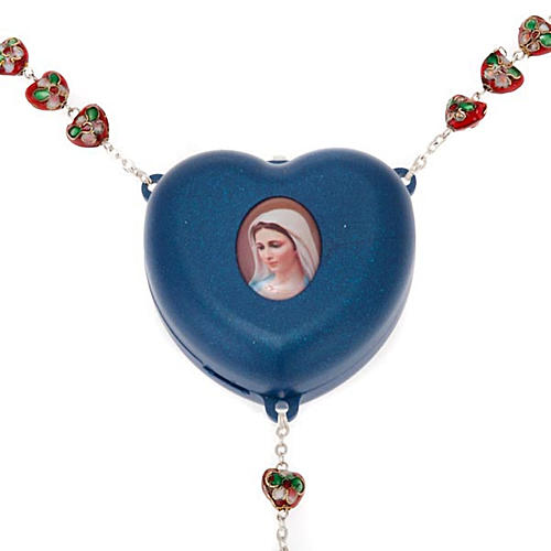 Electronic rosary center piece heart shaped 1