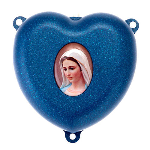 Electronic rosary center piece heart shaped 5