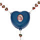 Electronic rosary center piece heart shaped s1