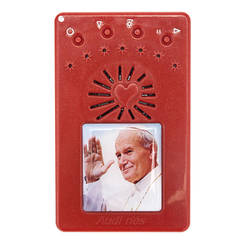 Chapelet digitale Jean Paul II, divine miséricorde rouge 1