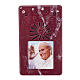 Chapelet digitale Jean Paul II, divine miséricorde rouge marbr s1