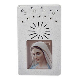Electronic white rosary with Litanies of the Blessed Virgin Mary