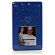 Electronic blue rosary with Pope Francis saying hello and chaplet of the divine mercy s1