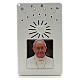 Electronic white rosary Pope Francis with litanies s1