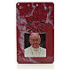 Pope Francis electronic rosary in marbled red with litanies s1