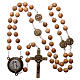 Rosary in light wood with speaker, prayer of Saint Benedict in French s4