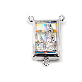 Chapelet Ghirelli en cristal, cube irisé Lourdes