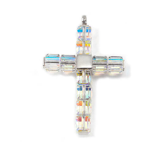 Ghirelli crystal rosary cubic beads 6