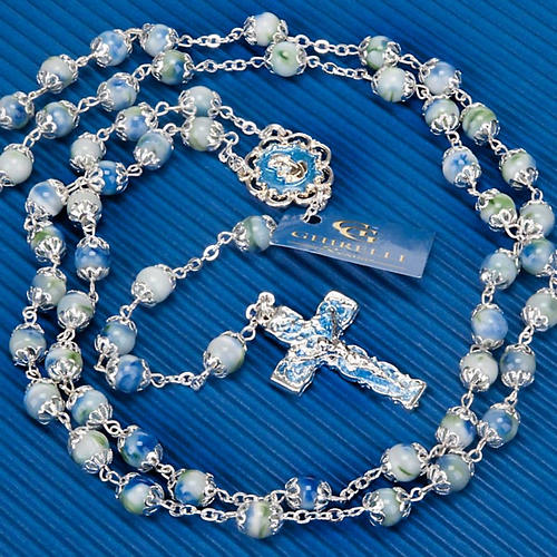 Ghirelli rosary glass and glaze beads 6