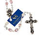 Ghirelli rosary pink and mother-of-pearl beads s1