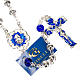 Ghirelli rosary blue and silver beads s1