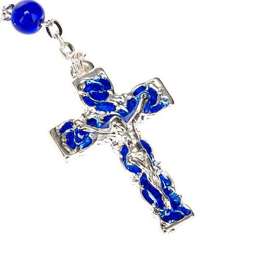 Ghirelli rosary blue and silver beads 2