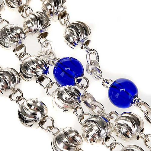 Ghirelli rosary blue and silver beads 5