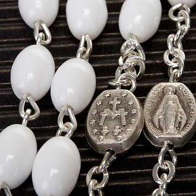 Ghirelli white glass rosary