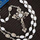 Ghirelli white glass rosary s3