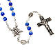 Ghirelli light blue glass rosary s1