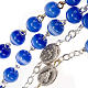 Ghirelli light blue glass rosary s3