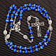 Ghirelli light blue glass rosary s4