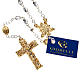 Ghirelli faceted glass silver rosary s1