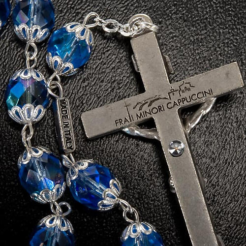 Ghirelli rosary sapphire glass Padre Pio 3