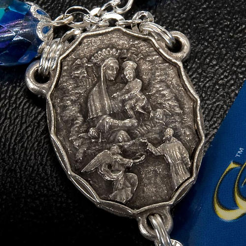 Ghirelli rosary sapphire glass Padre Pio 5