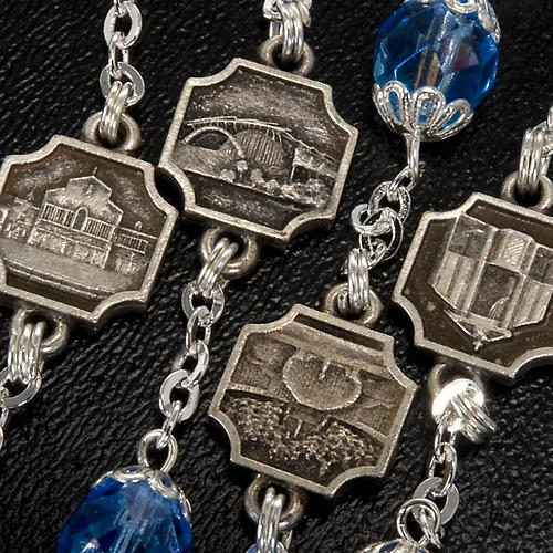 Chapelet Ghirelli Padre Pio,verre zaphir 4