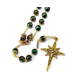 Ghirelli rosary Christmas with Bohemia glass 8 mm