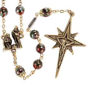 Rosari Ghirelli Collection: Rosario Ghirelli Natale vetro Boemia 8 mm