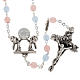 Rosario Ghirelli vetro Bohemia rosa azzurro 6 mm s1