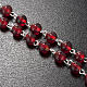 Ghirelli rosary Nativity and Bethlehem Star in red glass 6 mm s3