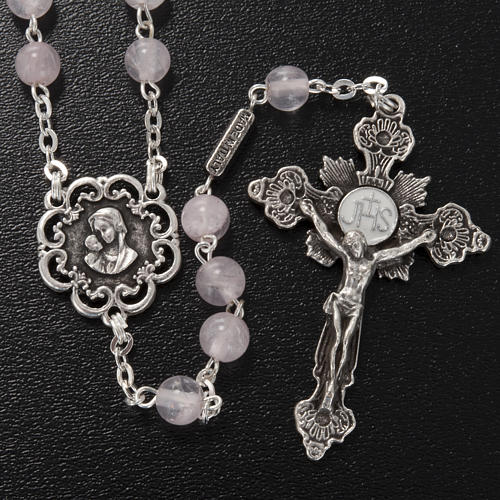 Ghirelli rosary rose quartz 6 mm 2