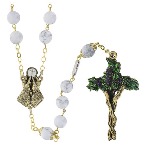 Ghirelli rosary Bohemia glass 5x7 mm 3