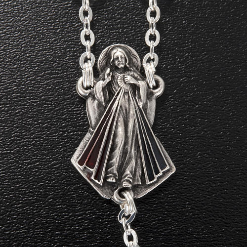 Ghirelli rosary crystal glass Divine Mercy of Jesus 7mm 4