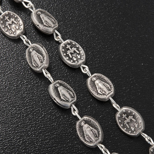 Rosario Ghirelli ottone simbolo mariano 6x8 mm 4