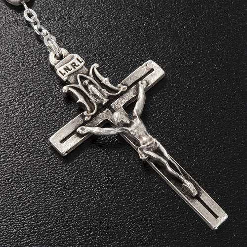 Rosario Ghirelli ottone simbolo mariano 6x8 mm 5