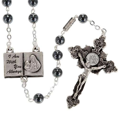 Ghirelli rosary beads hematite 6mm 1