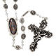 Ghirelli silver rosary, Our Lady of Guadalupe 6x8mm s1