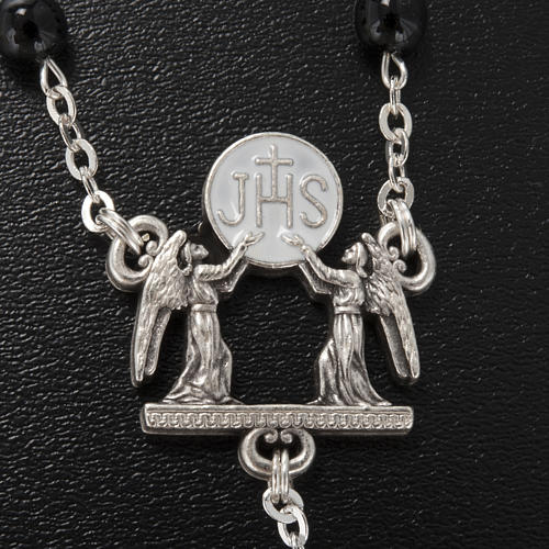 Rosenkranz Ghirelli Bohemia-Glas schwarz Kommunion 6 mm 4