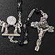 Ghirelli rosary, Bohemia black glass, Communion 6mm s2