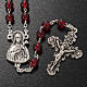 Rosario Ghirelli S. Teresa Lisieux vetro rosso s2