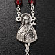 Ghirelli rosary Saint Thérèse of Lisieux red glass s4