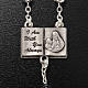 Ghirelli rosary, "I am with you always" silver s4