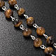 Ghirelli rosary in tiger's eye 6mm s5