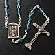 Ghirelli rosary in light blue glass Our Lady of Medjugorje 6mm s2