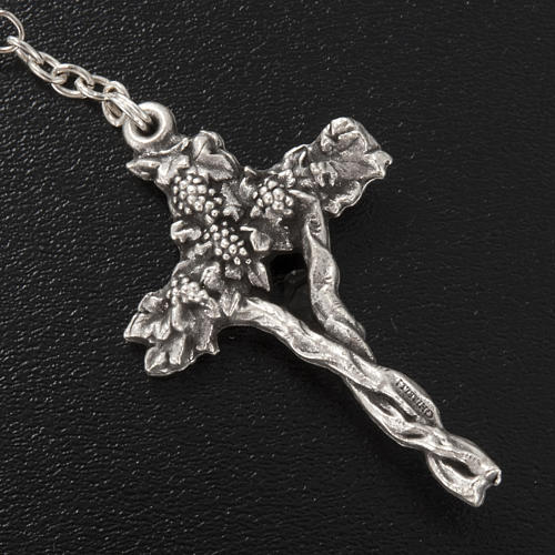 Ghirelli rosary, semi-crystal First Communion, 5mm 4