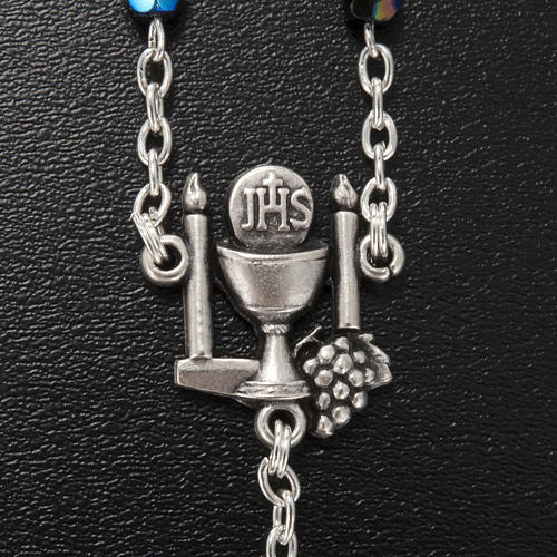 Ghirelli rosary, black First Communion, 5mm 5