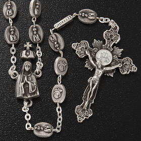 Ghirelli brass rosary, Our Lady of Fatima 6x8mm