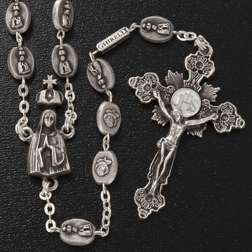 Ghirelli brass rosary, Our Lady of Fatima 6x8mm 2