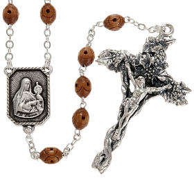 Ghirelli rosary, St. Clare St. Francis 5x7mm